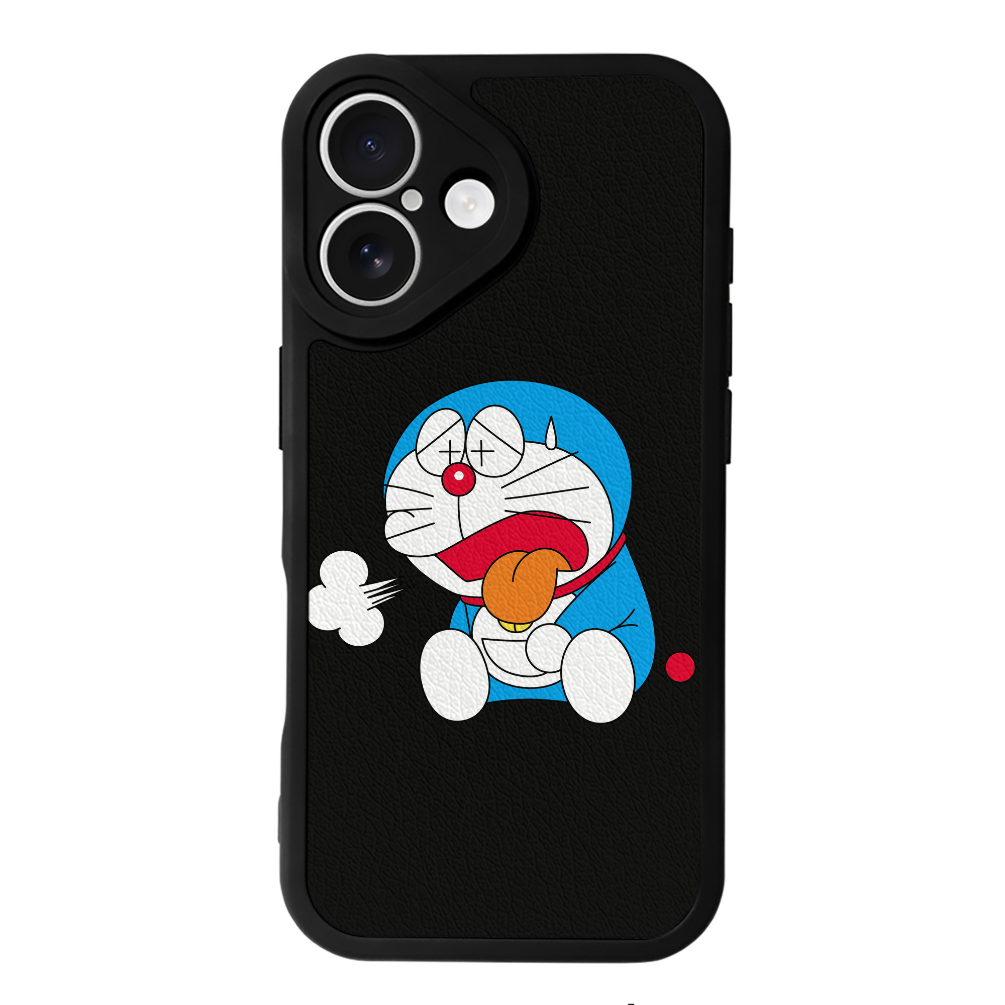 （画像用） ドラえもん Doraemon 【iPhone 16シリーズ対応】シリコンスマホケース（レザー調） 材質：シリコン